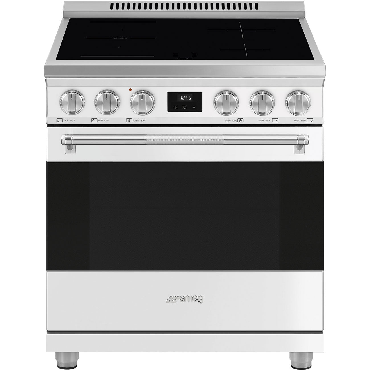 30-Inch Professional Induction Range - Matte White