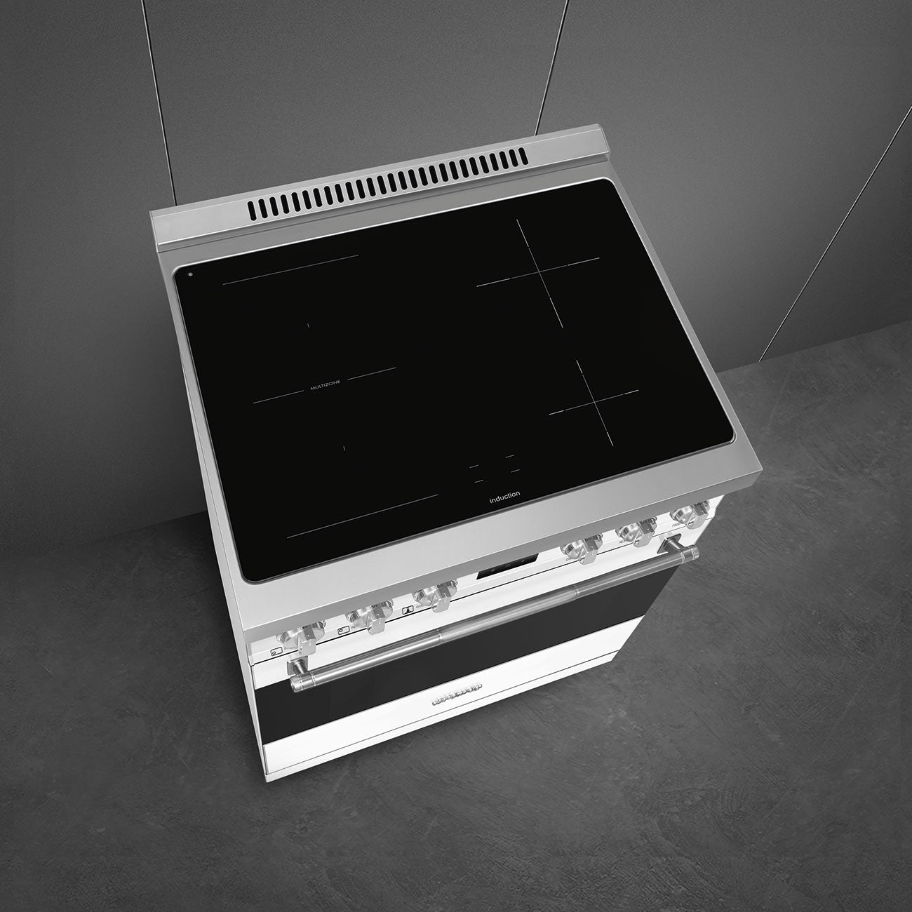 30-Inch Professional Induction Range - Matte White