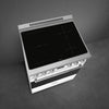 30-Inch Professional Induction Range - Matte White