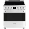 30-Inch Professional Induction Range - Matte White