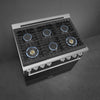 36-Inch Professional Full-Gas Range - Anthracite