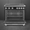 36-Inch Professional Induction Range - Matte Black
