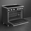 36-Inch Professional Induction Range - Matte Black