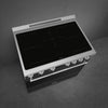 36-Inch Professional Induction Range - Matte Black