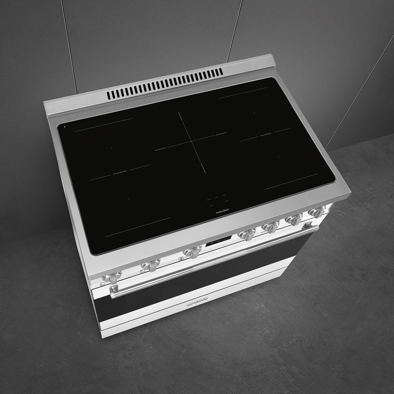 36-Inch Professional Induction Range - Matte White