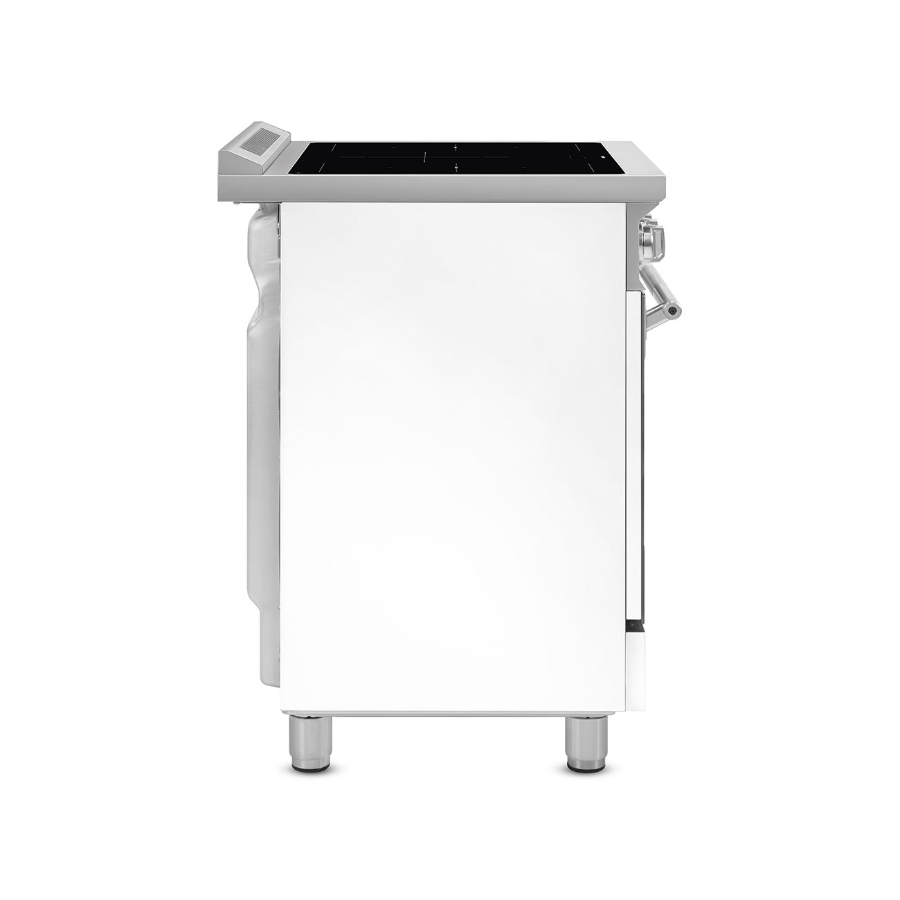 36-Inch Professional Induction Range - Matte White