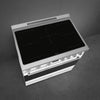 36-Inch Professional Induction Range - Matte White