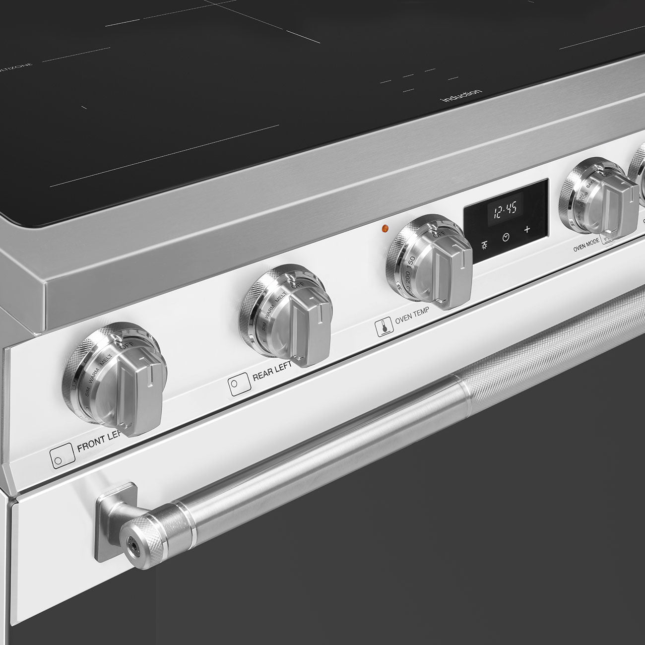 36-Inch Professional Induction Range - Matte White