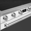 36-Inch Professional Induction Range - Matte White