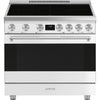 36-Inch Professional Induction Range - Matte White