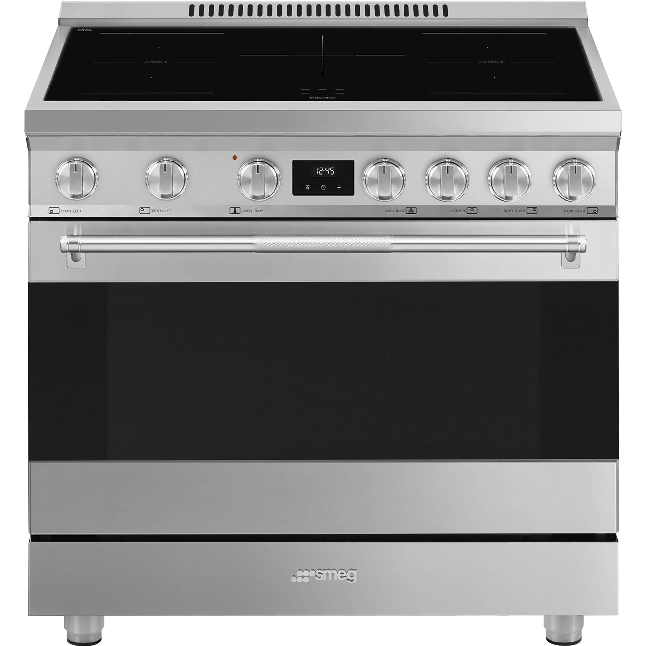 36-Inch Professional Induction Range - Stainless Steel