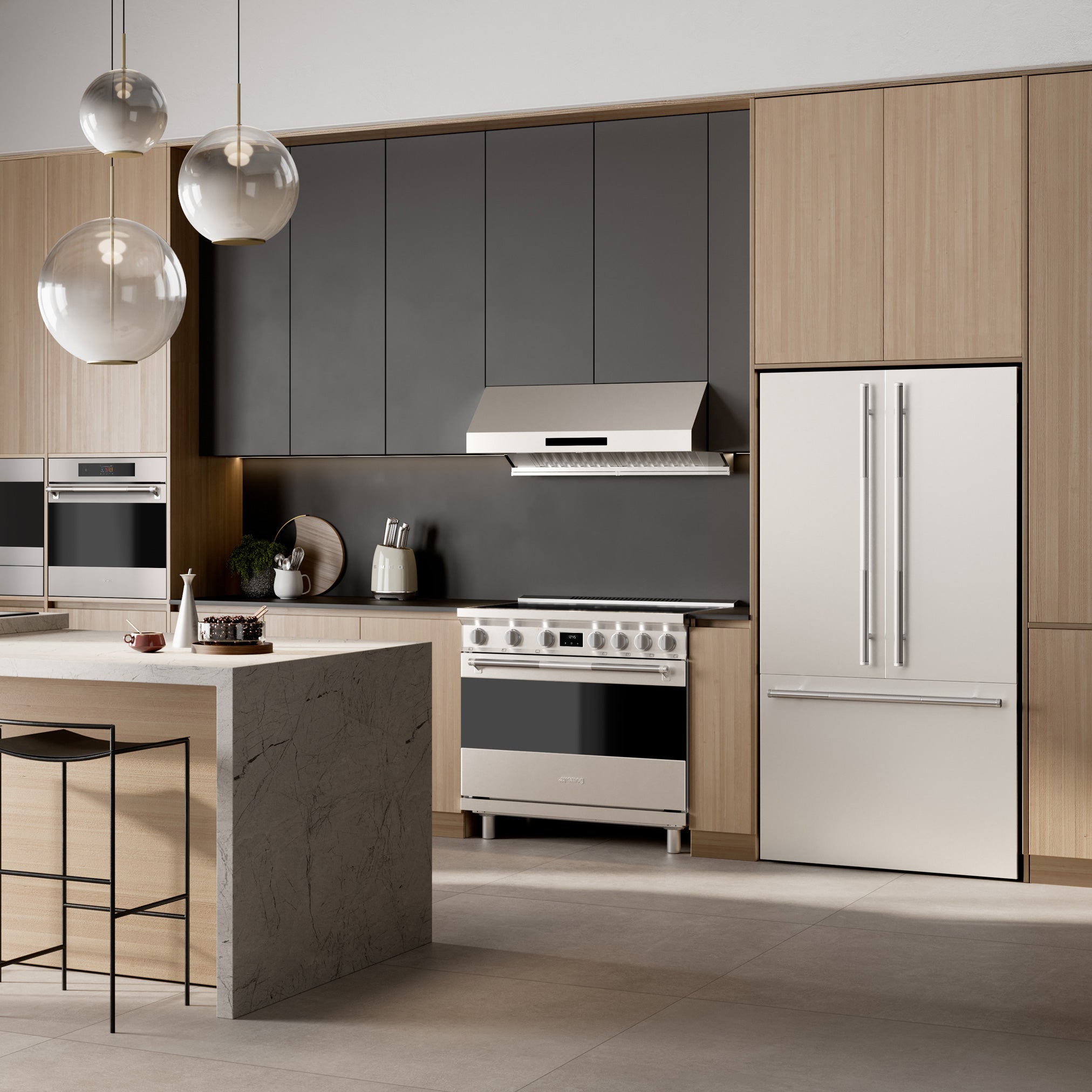 French Door Refrigerator (20.5 cu ft, 36", Freestanding) – Stainless Steel