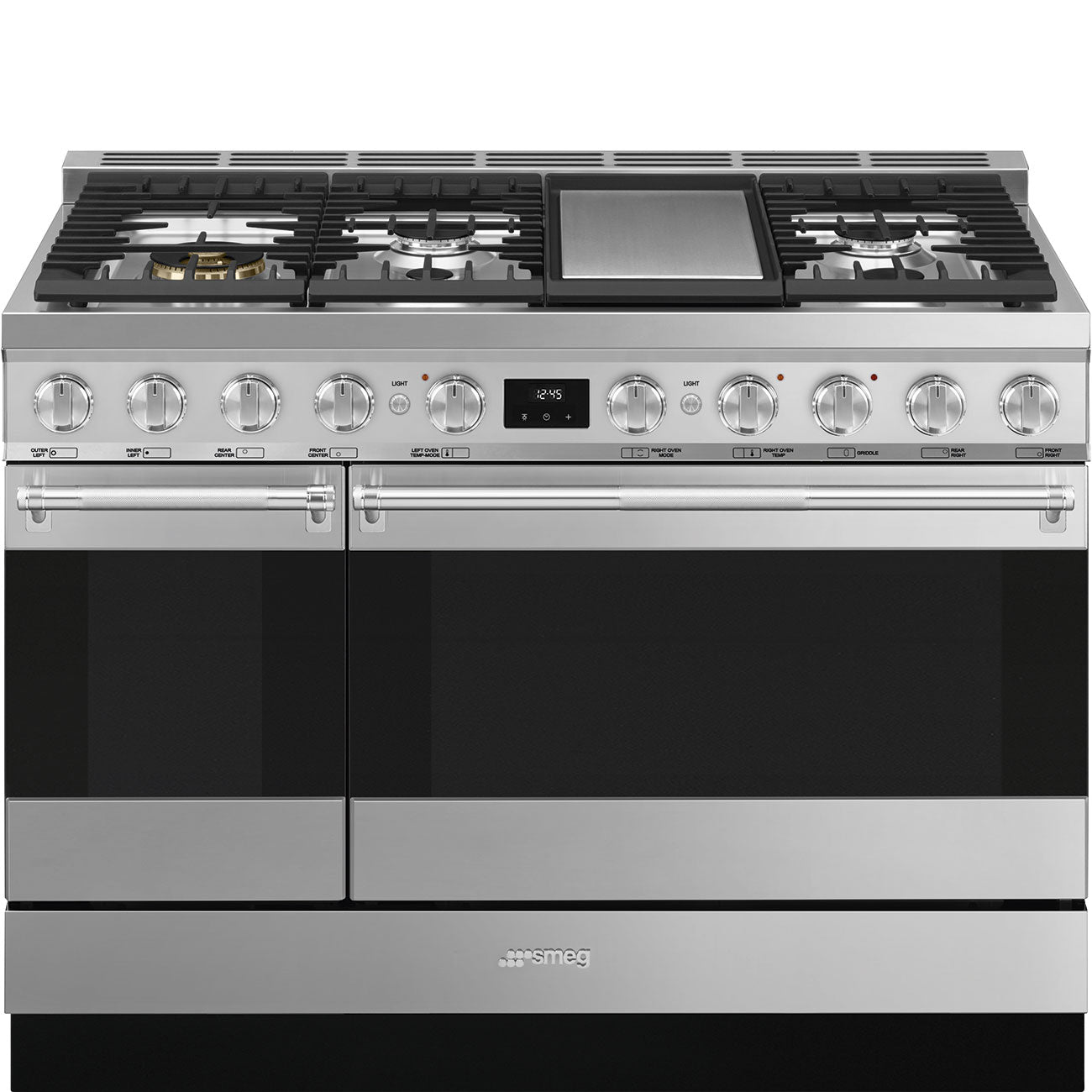 48-Inch Dual-Fuel Range with Double Oven - Stainless Steel