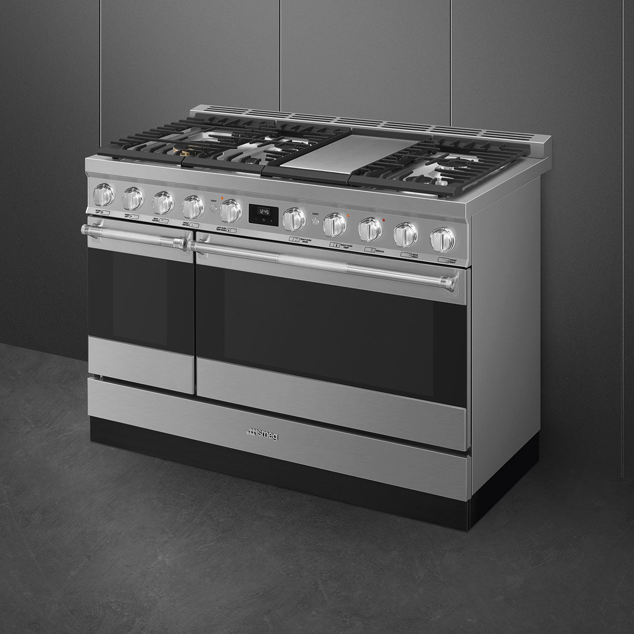 48-Inch Dual-Fuel Range with Double Oven - Stainless Steel