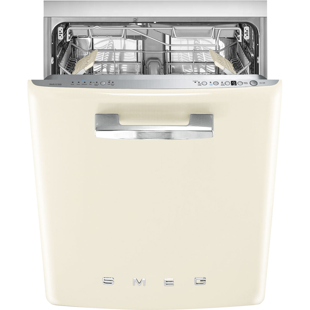 Retro-Style Built-In 24" FlexiDuo Dishwasher (ADA Compliant) - Cream