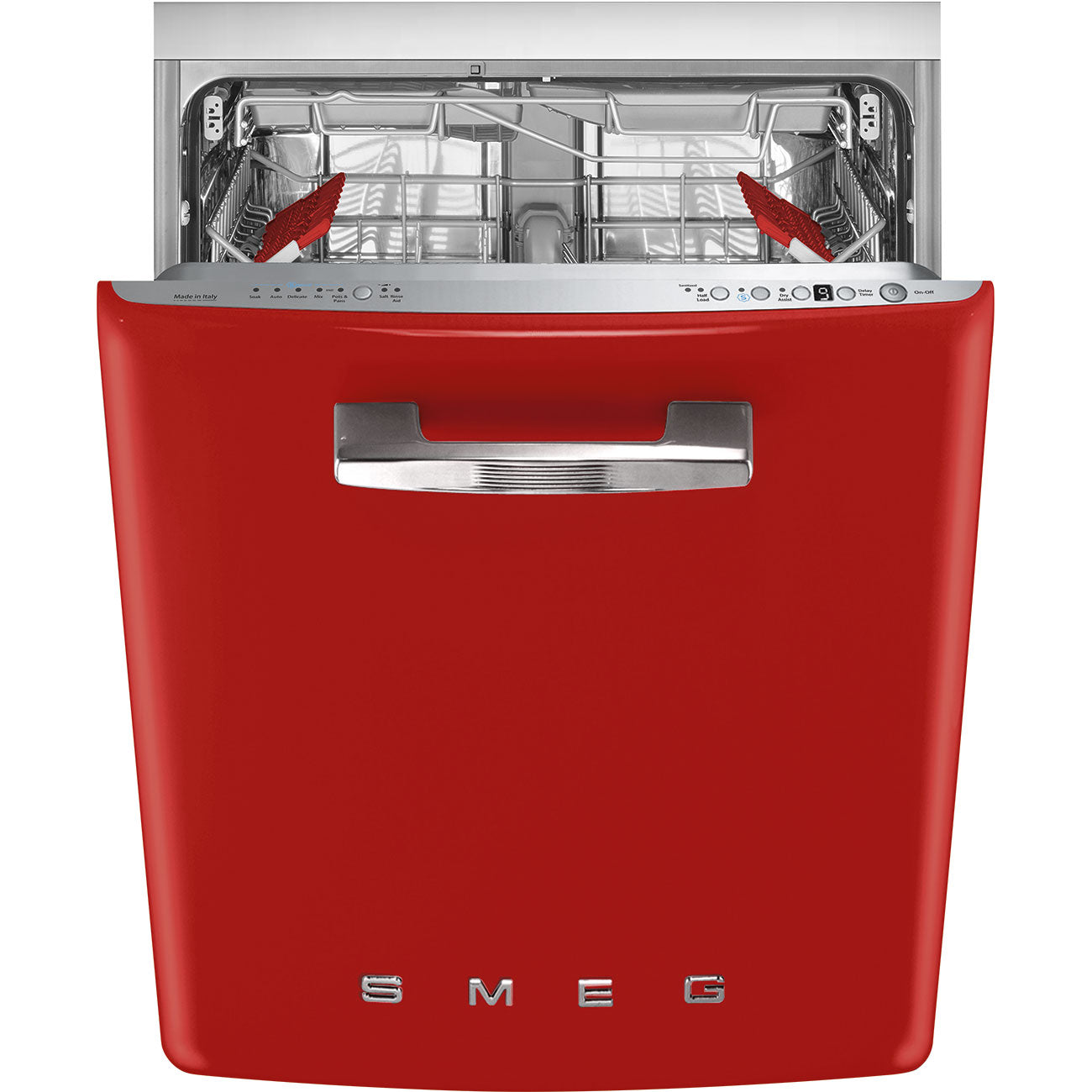 Retro-Style Built-In 24" FlexiDuo Dishwasher (ADA Compliant) - Red