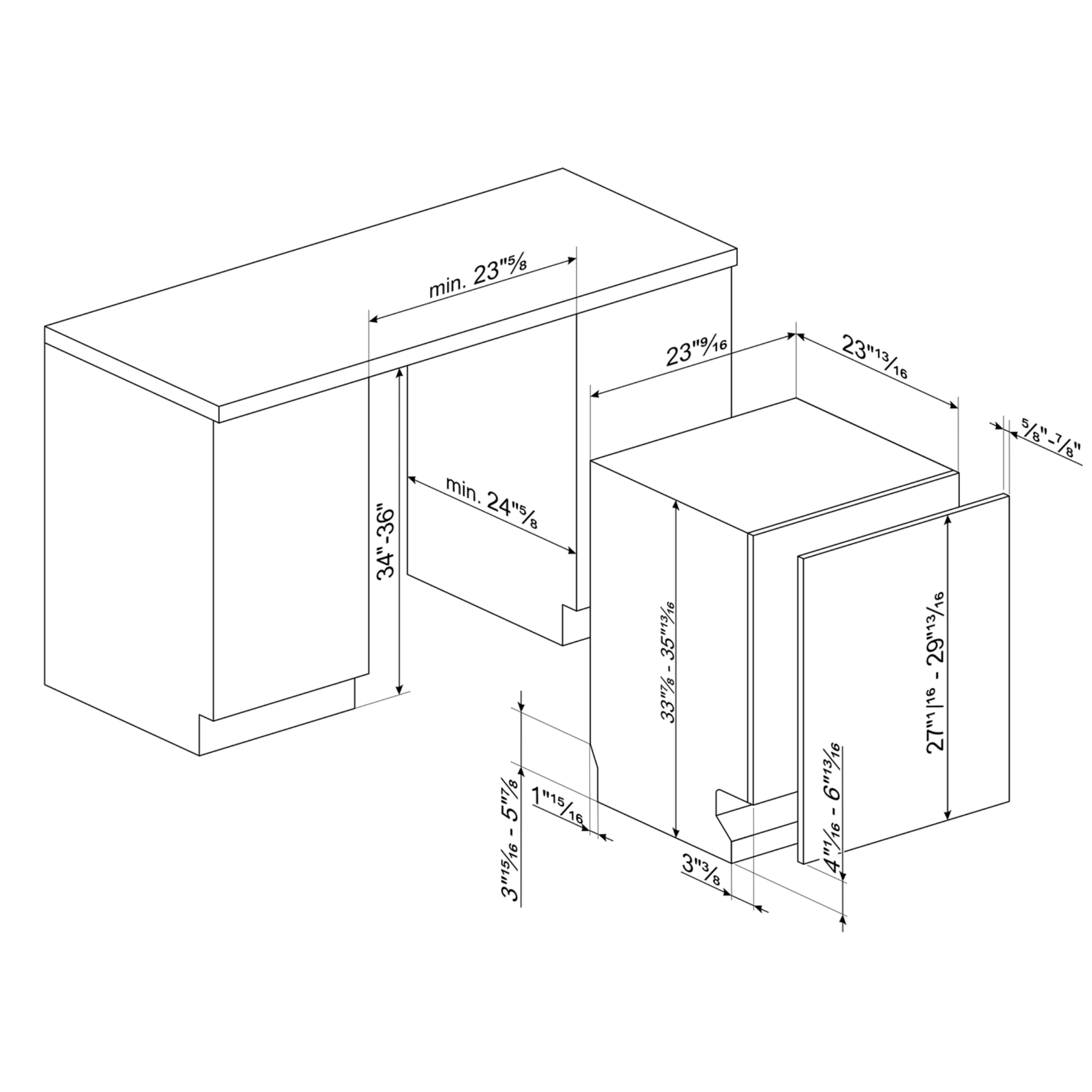 24" Fully Integrated Panel-Ready Dishwasher (DW8600)