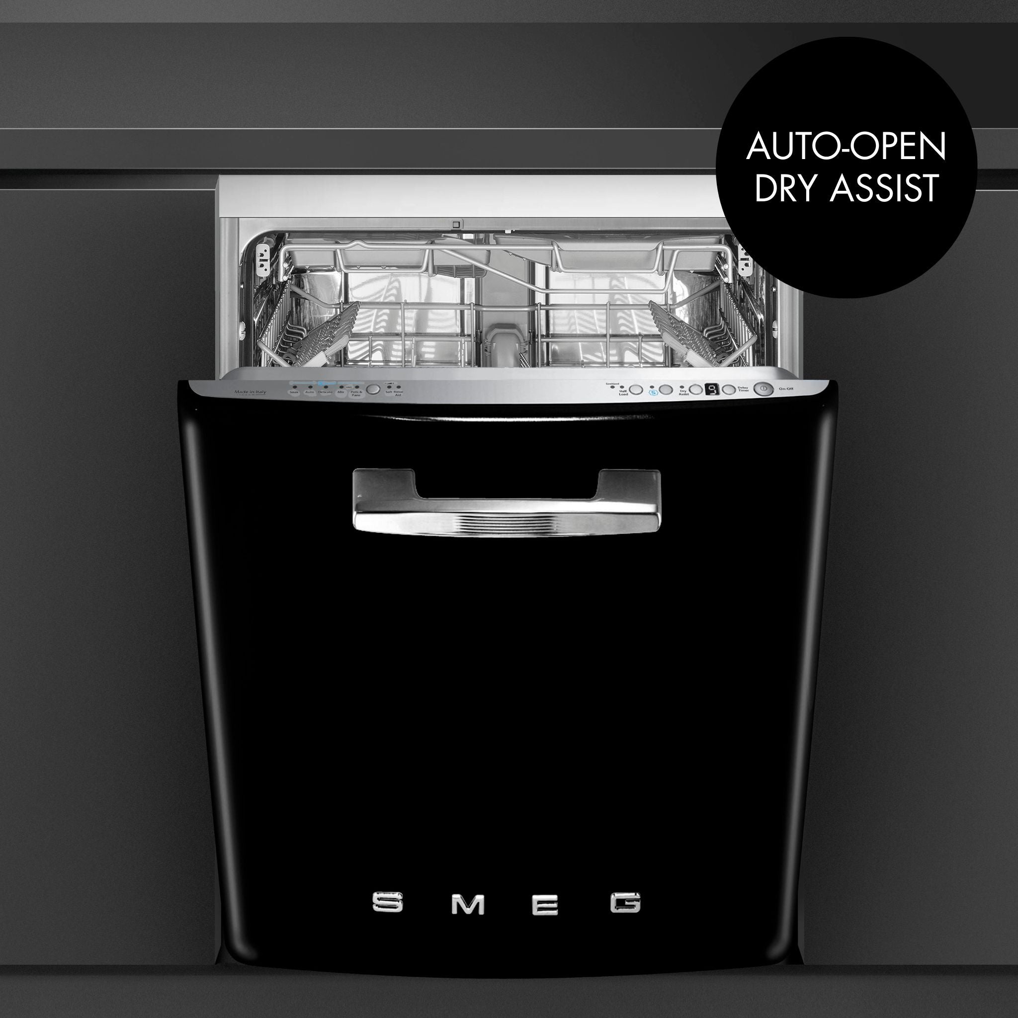 Retro-Style Built-In 24" FlexiDuo Dishwasher (ADA Compliant) - Black