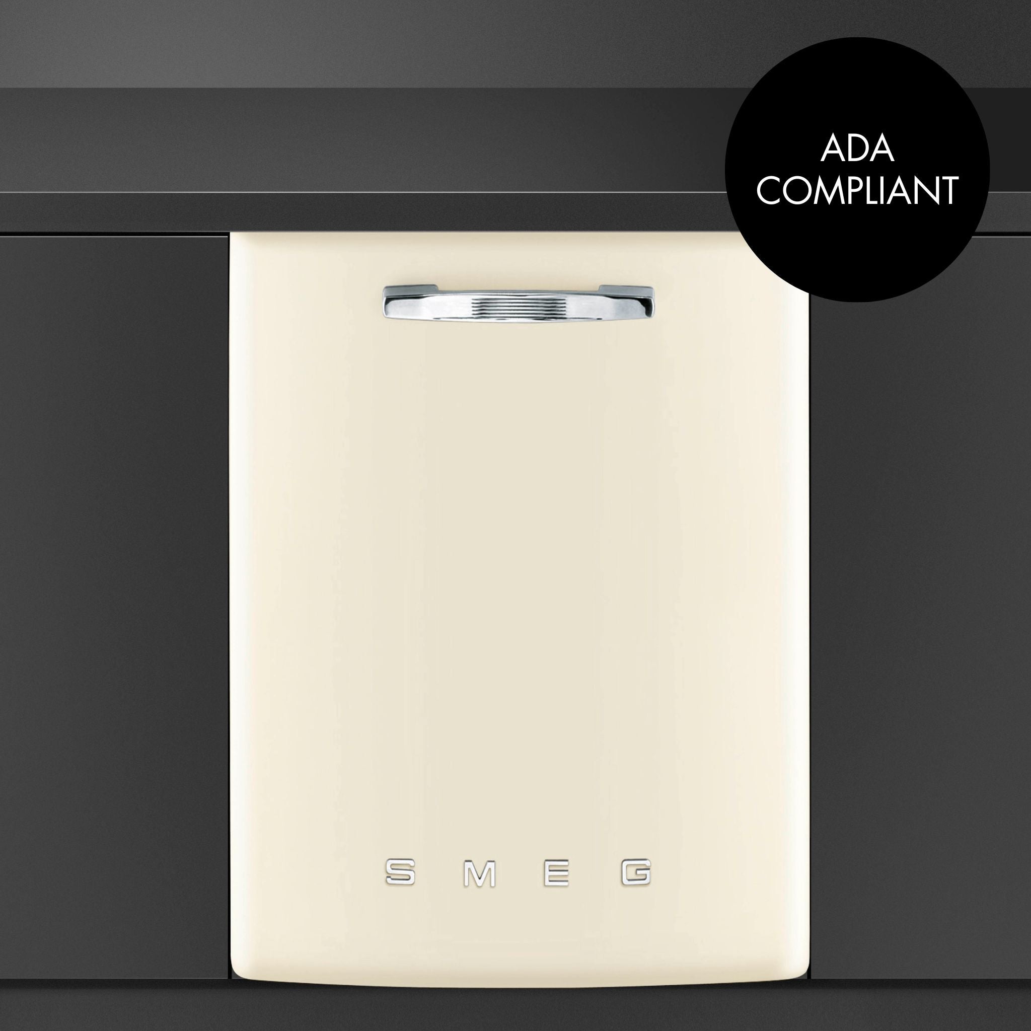 Retro-Style Built-In 24" FlexiDuo Dishwasher (ADA Compliant) - Cream