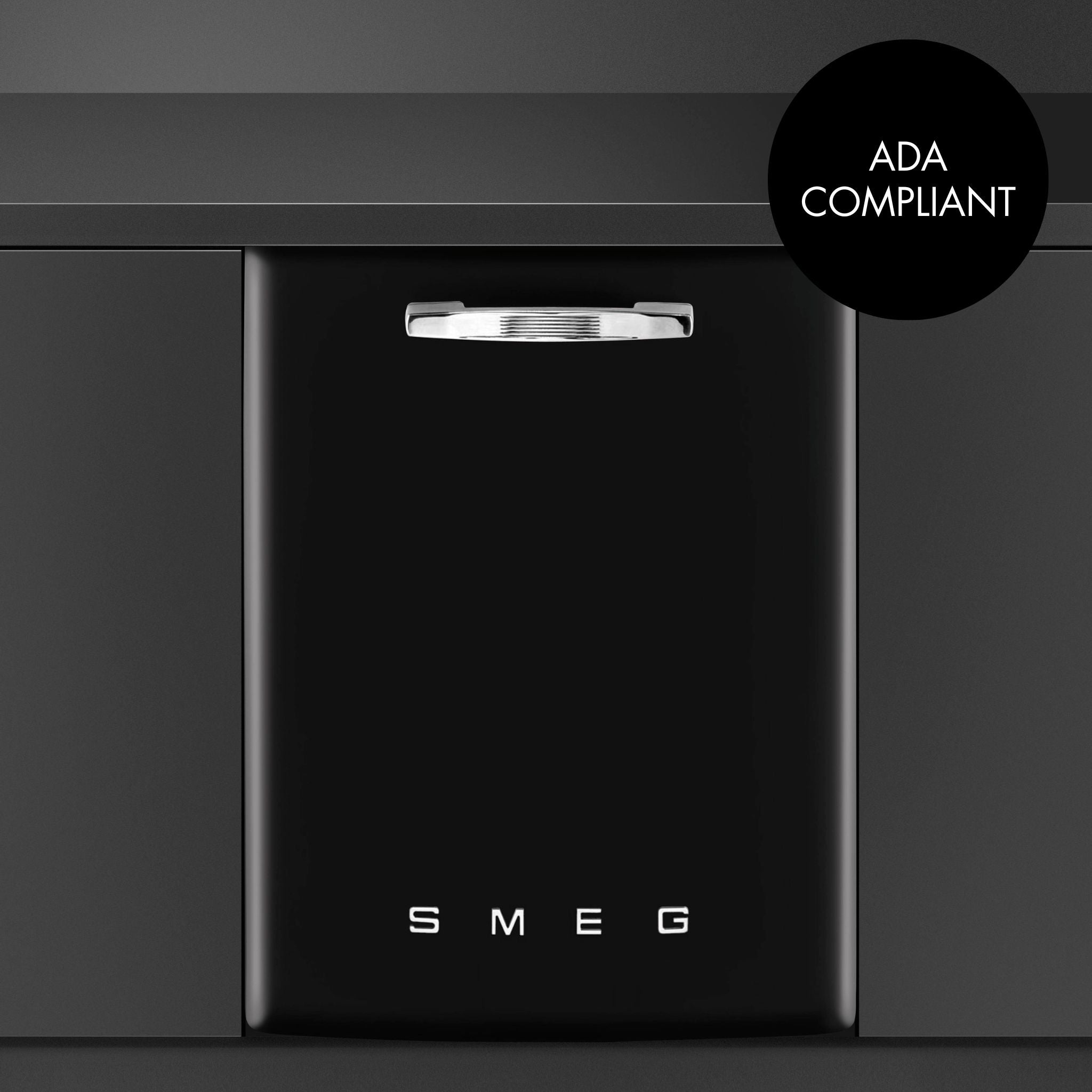 Retro-Style Built-In 24" FlexiDuo Dishwasher (ADA Compliant) - Black