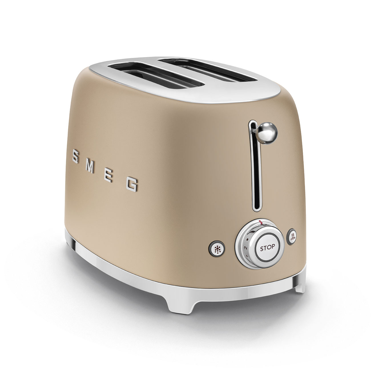 Toaster Retro-style Champagne Matte