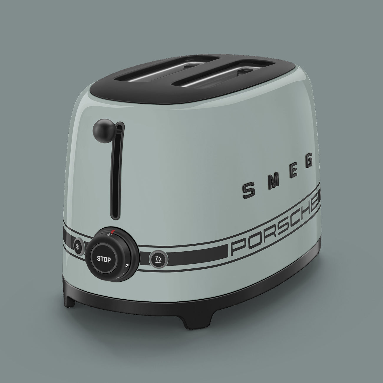 Porsche × SMEG Retro-Style 2-Slice Toaster – Shade Green