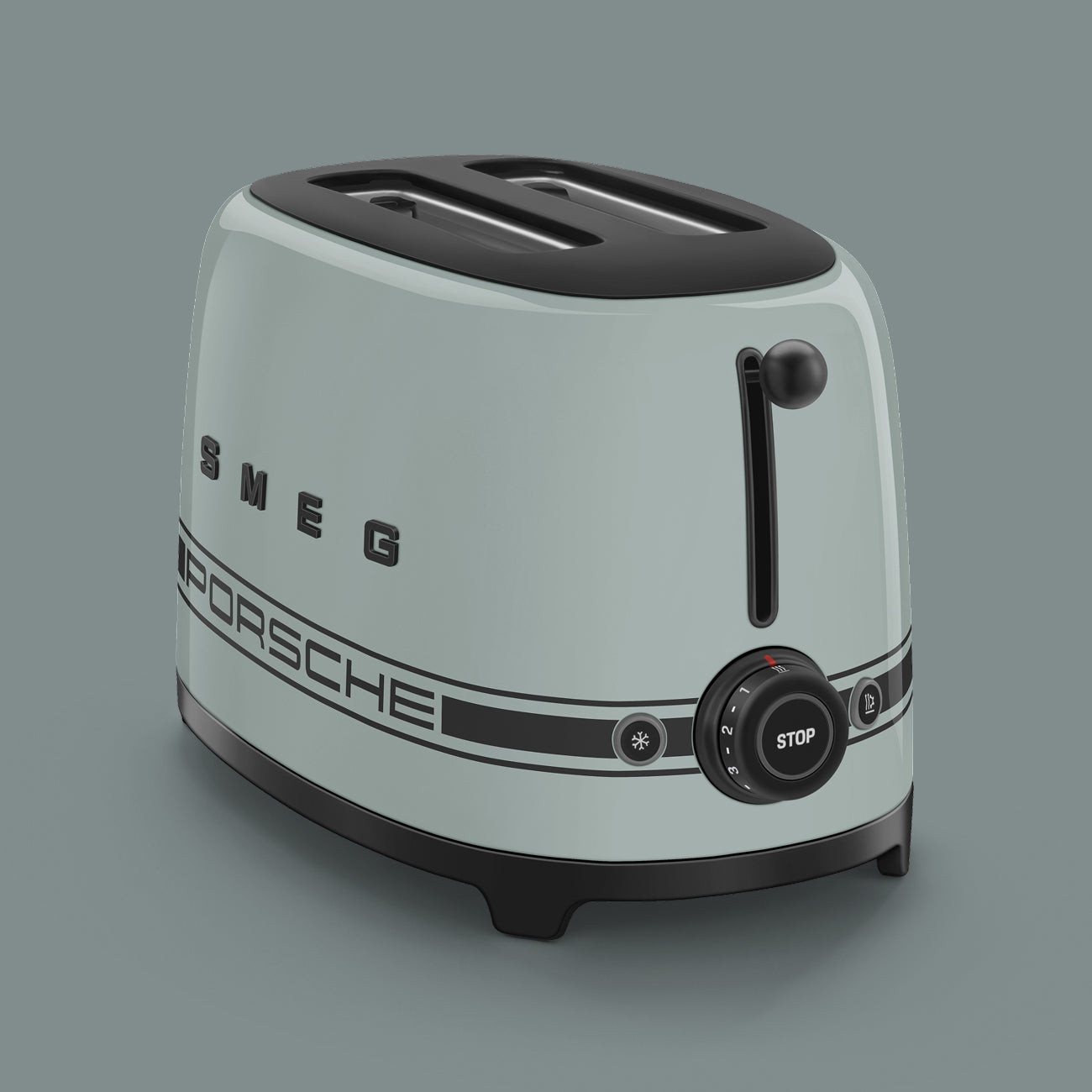 Porsche × SMEG Retro-Style 2-Slice Toaster – Shade Green
