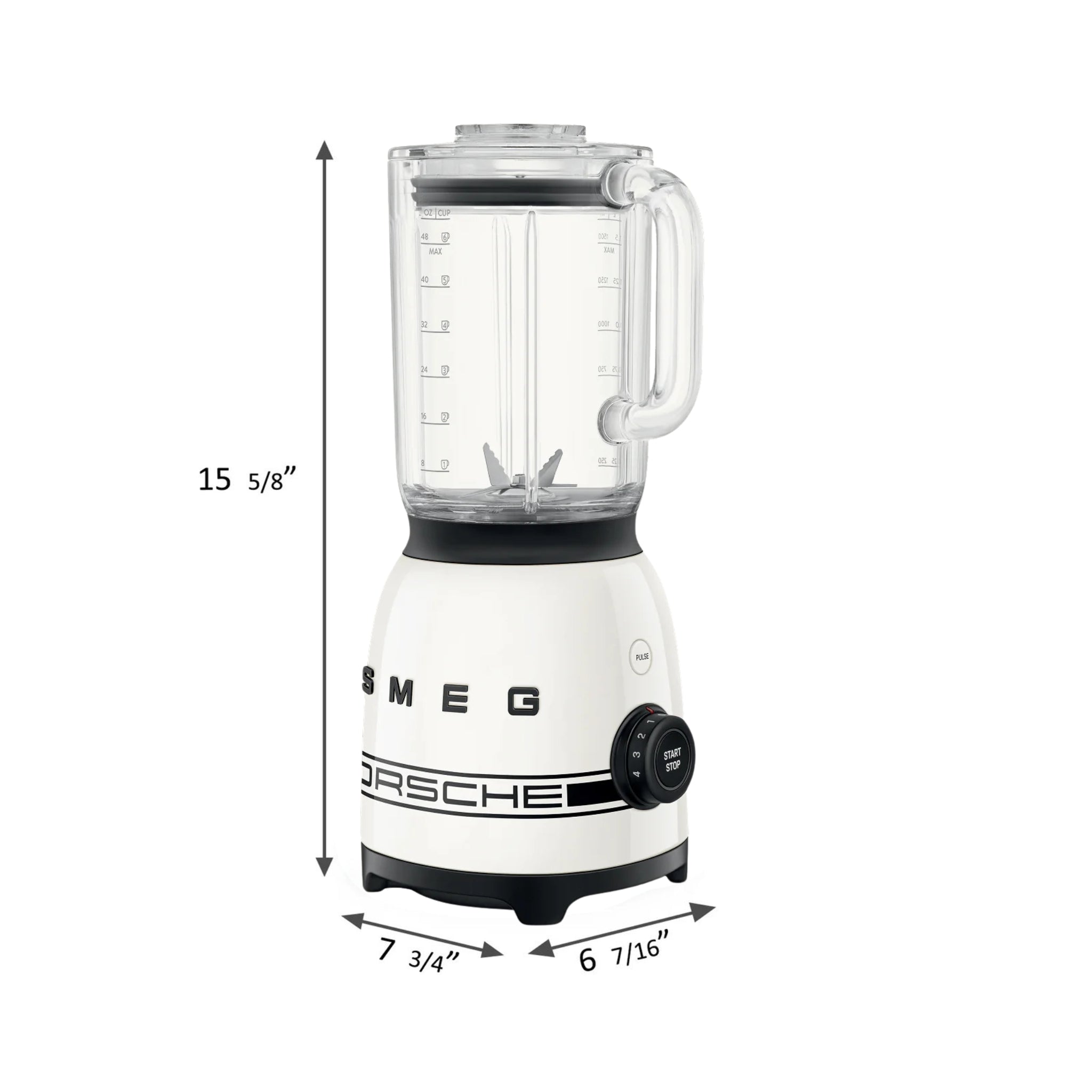 Porsche x SMEG Retro-Style Blender - Carrara White