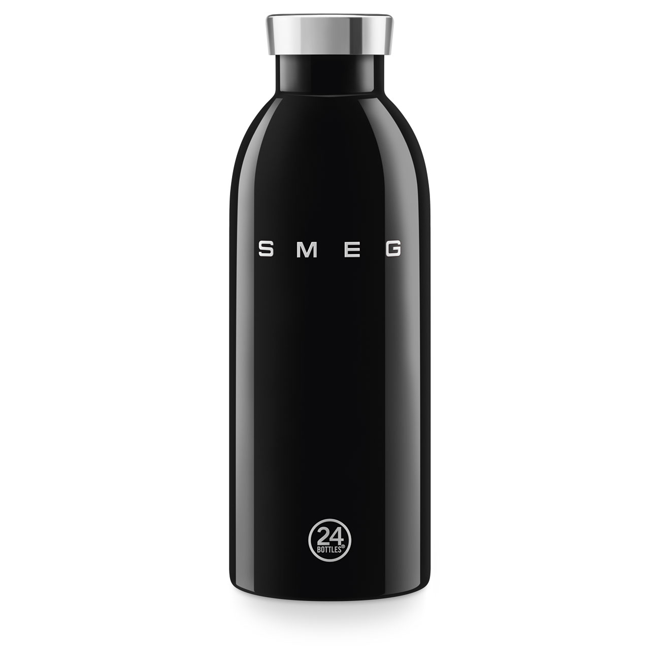 SMEG × 24Bottles® Insulated Stainless Steel Bottle (17 oz) – Black