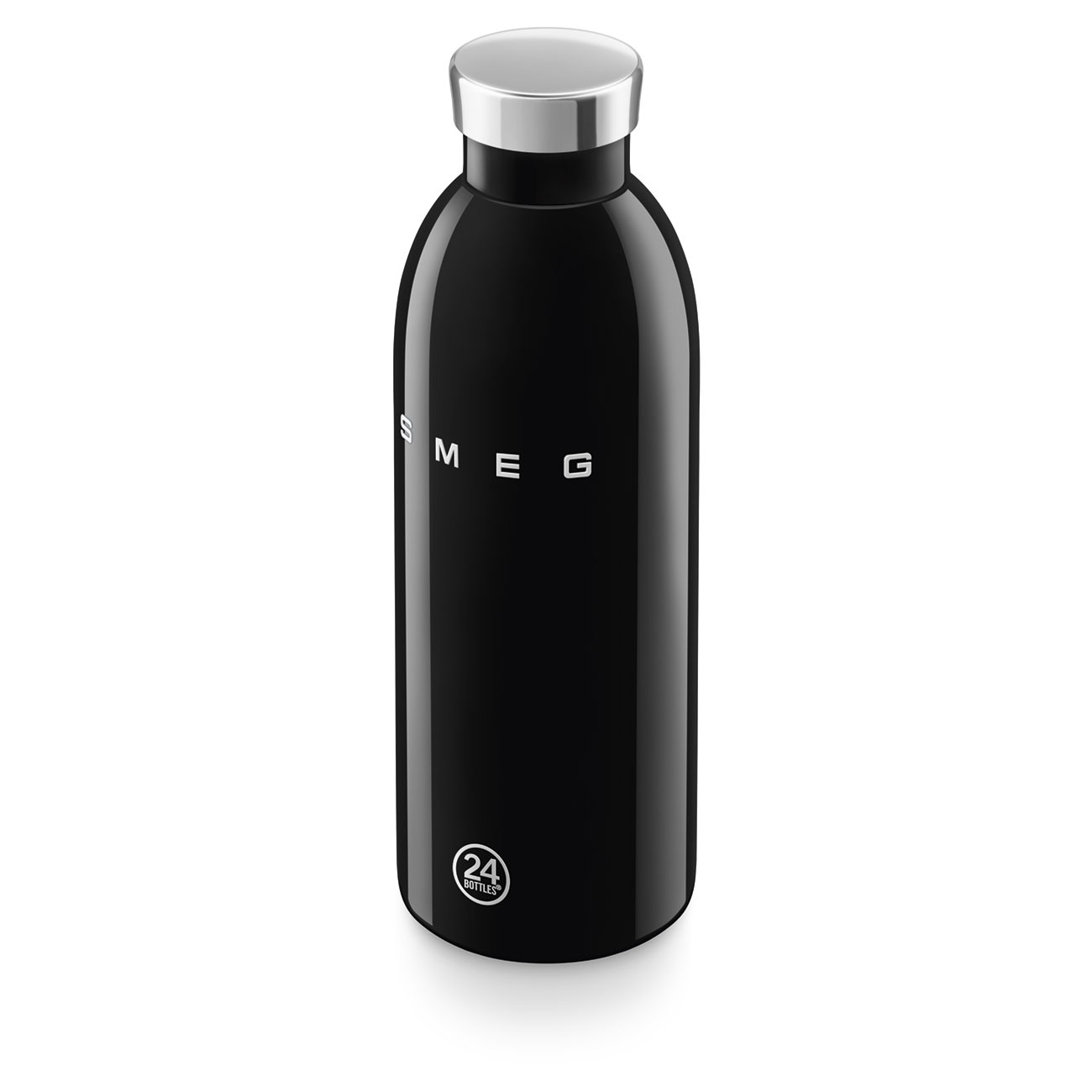 SMEG × 24Bottles® Insulated Stainless Steel Bottle (17 oz) – Black