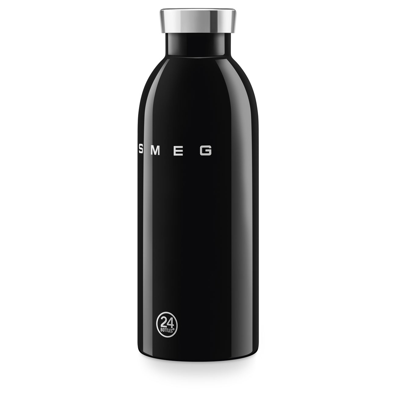 SMEG × 24Bottles® Insulated Stainless Steel Bottle (17 oz) – Black