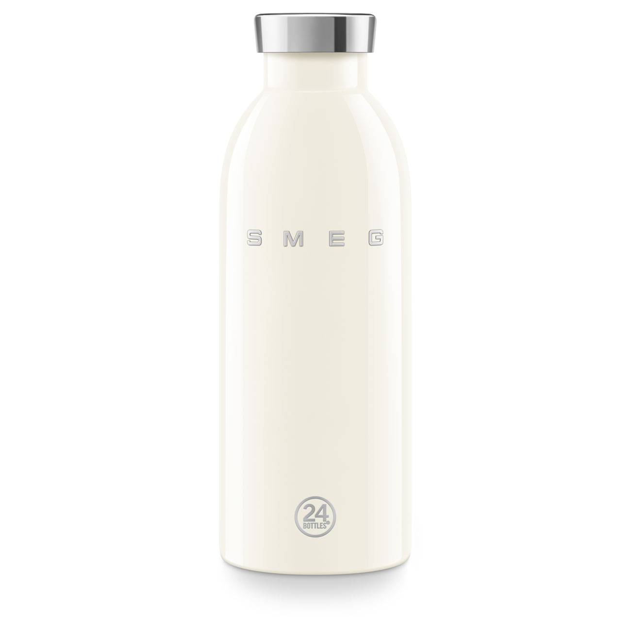 SMEG × 24Bottles® Insulated Stainless Steel Bottle (17 oz) – Cream