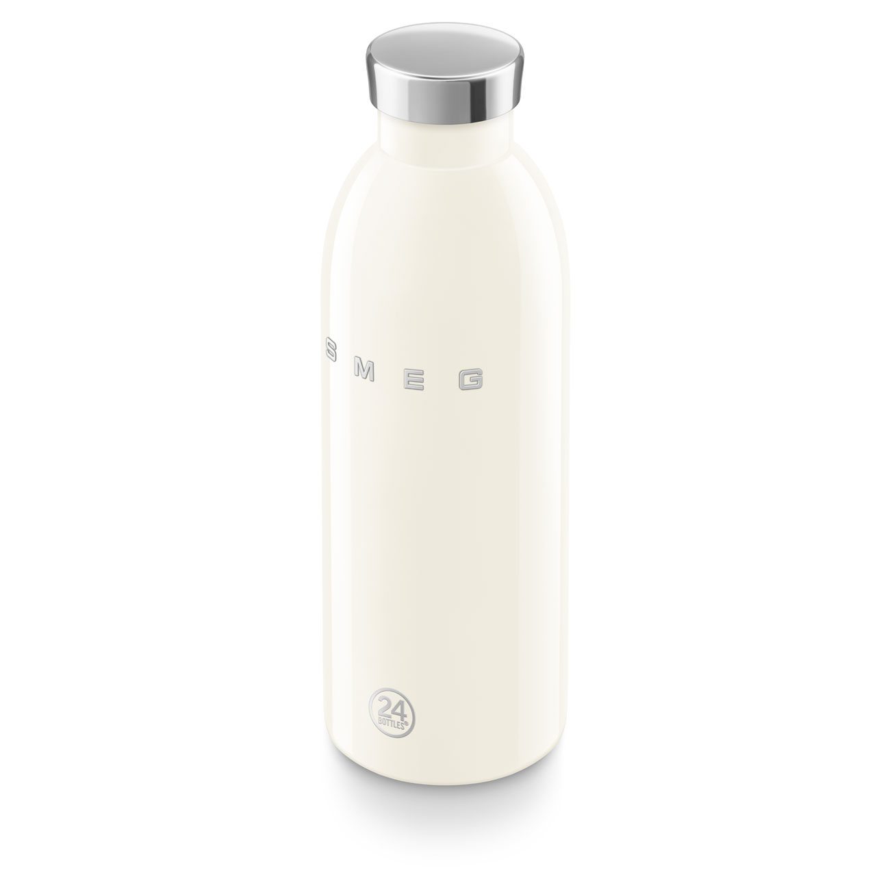 SMEG × 24Bottles® Insulated Stainless Steel Bottle (17 oz) – Cream