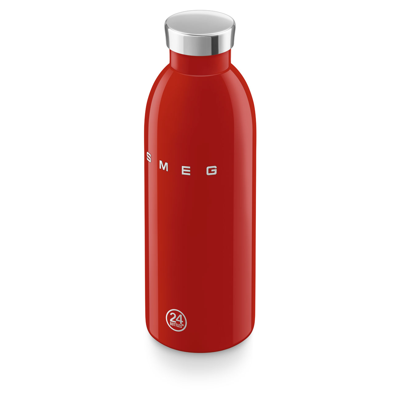 SMEG × 24Bottles® Insulated Stainless Steel Bottle (17 oz) – Red