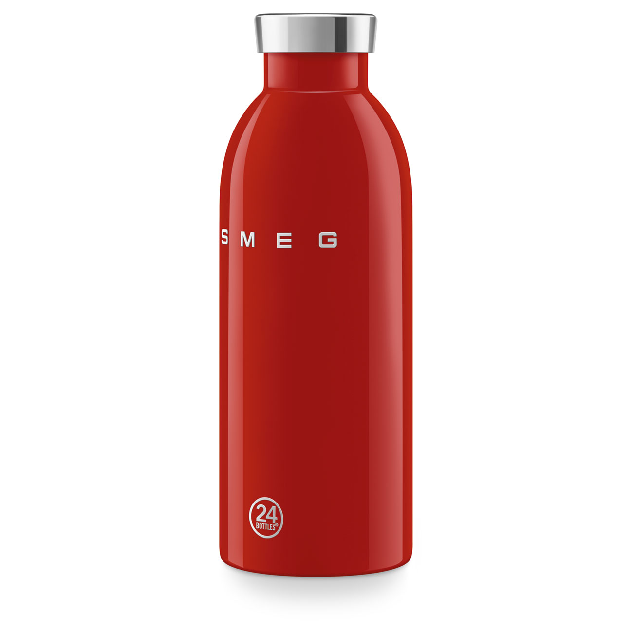 SMEG × 24Bottles® Insulated Stainless Steel Bottle (17 oz) – Red