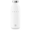 SMEG × 24Bottles® Insulated Stainless Steel Bottle (17 oz) – White