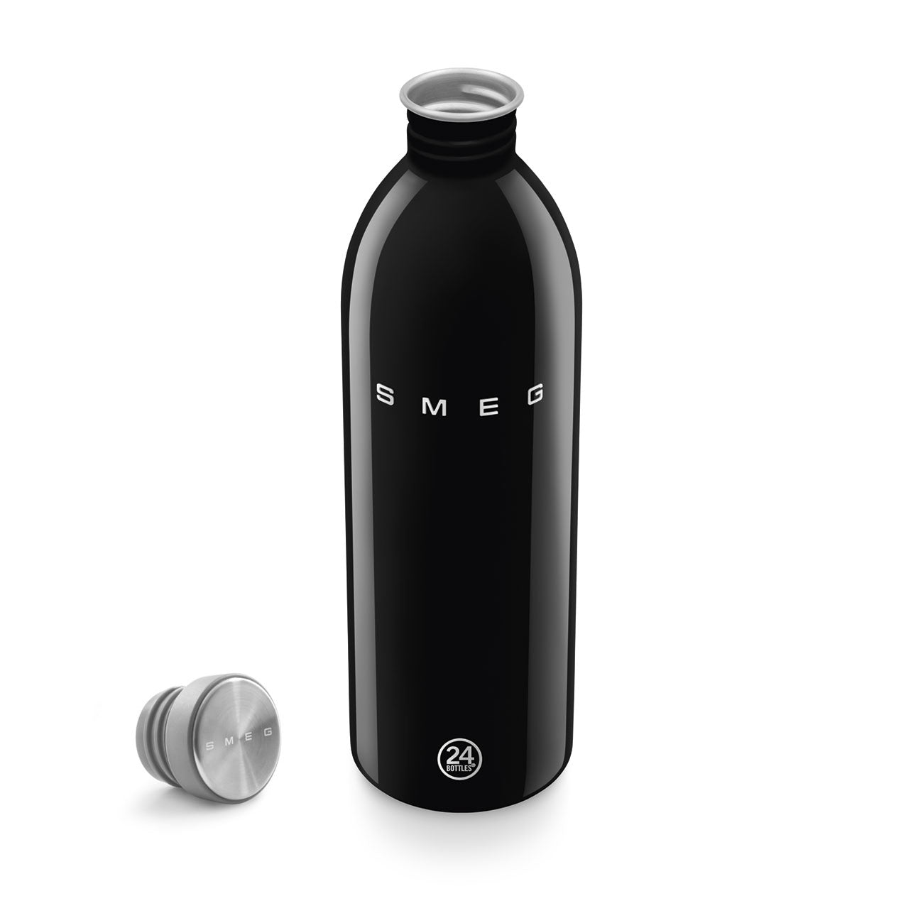 SMEG × 24Bottles® Stainless Steel Bottle (34 oz) – Black