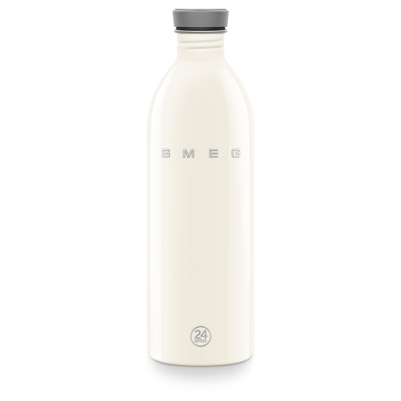 SMEG × 24Bottles® Stainless Steel Bottle (34 oz) – Cream