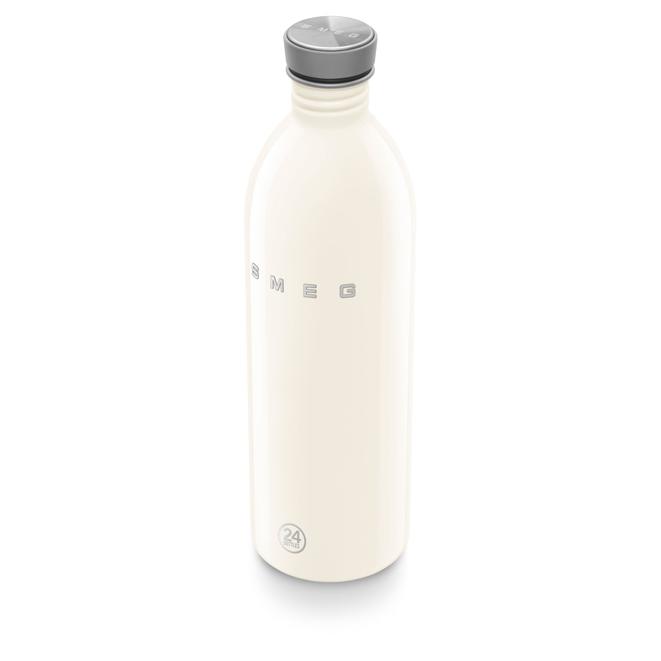 SMEG × 24Bottles® Stainless Steel Bottle (34 oz) – Cream