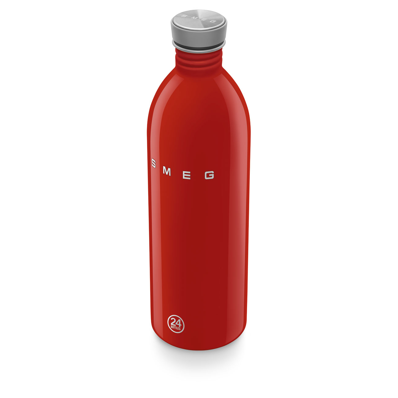 SMEG × 24Bottles® Stainless Steel Bottle (34 oz) – Red