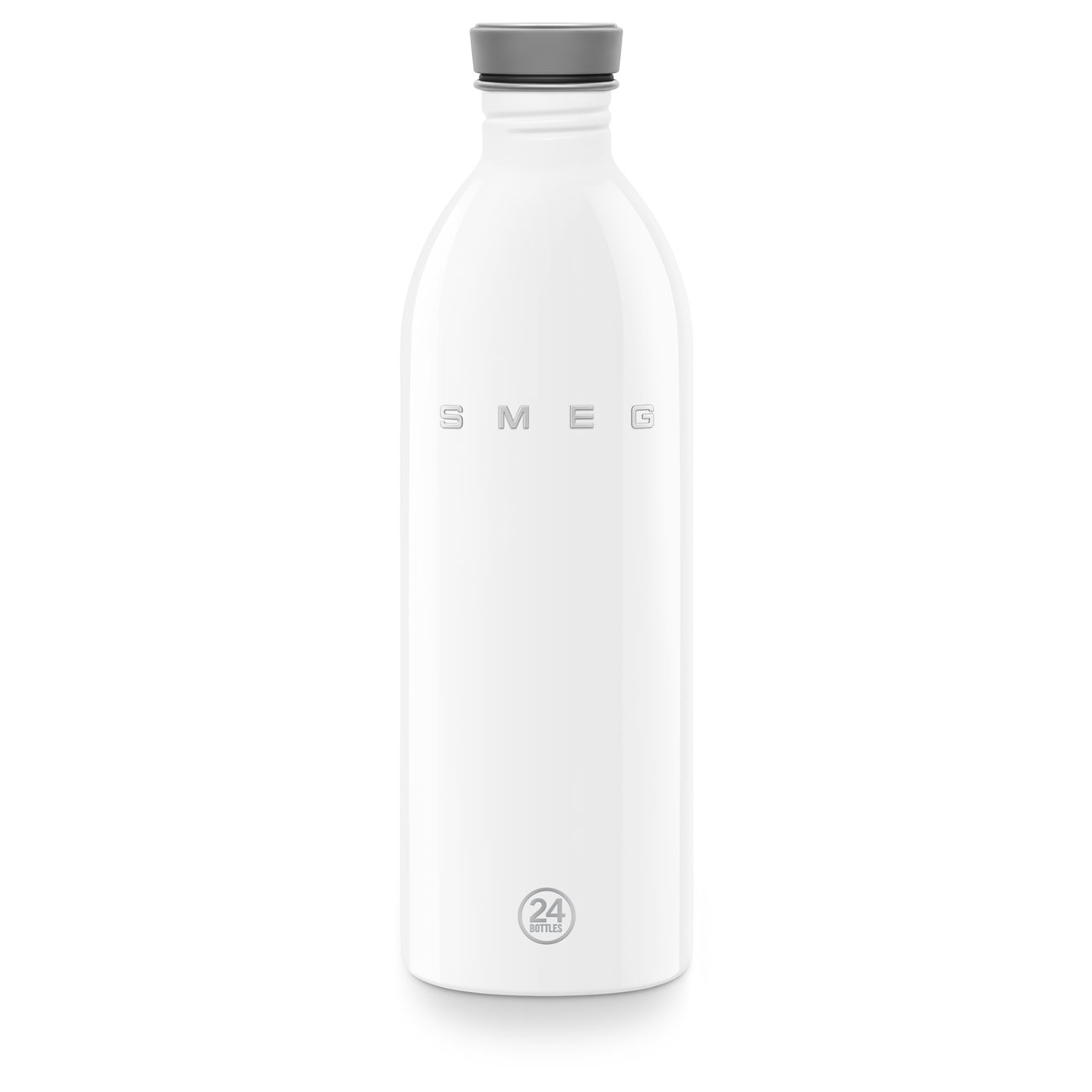 SMEG × 24Bottles® Stainless Steel Bottle (34 oz) – White