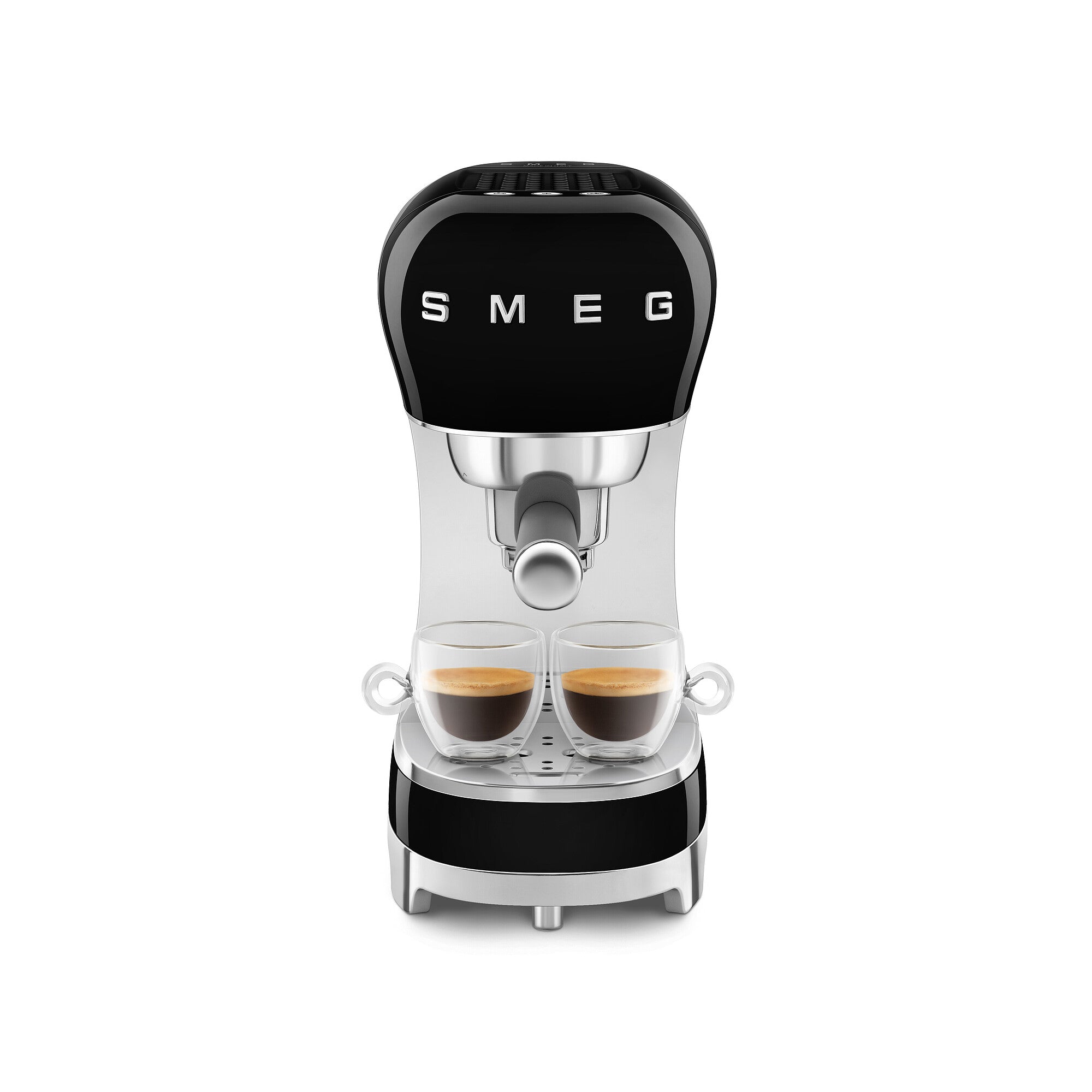 SMEG Retro-Style Manual Espresso Machine - Black