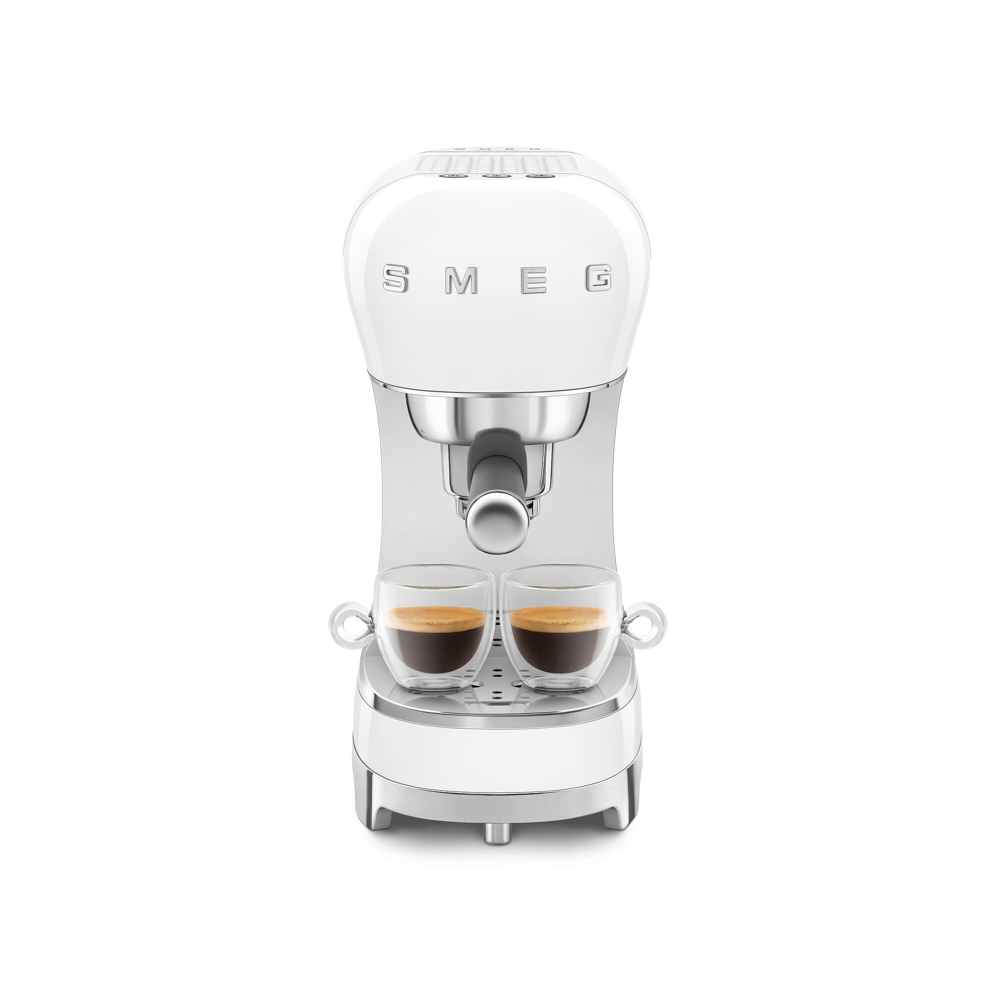 SMEG Retro-Style Manual Espresso Machine - White