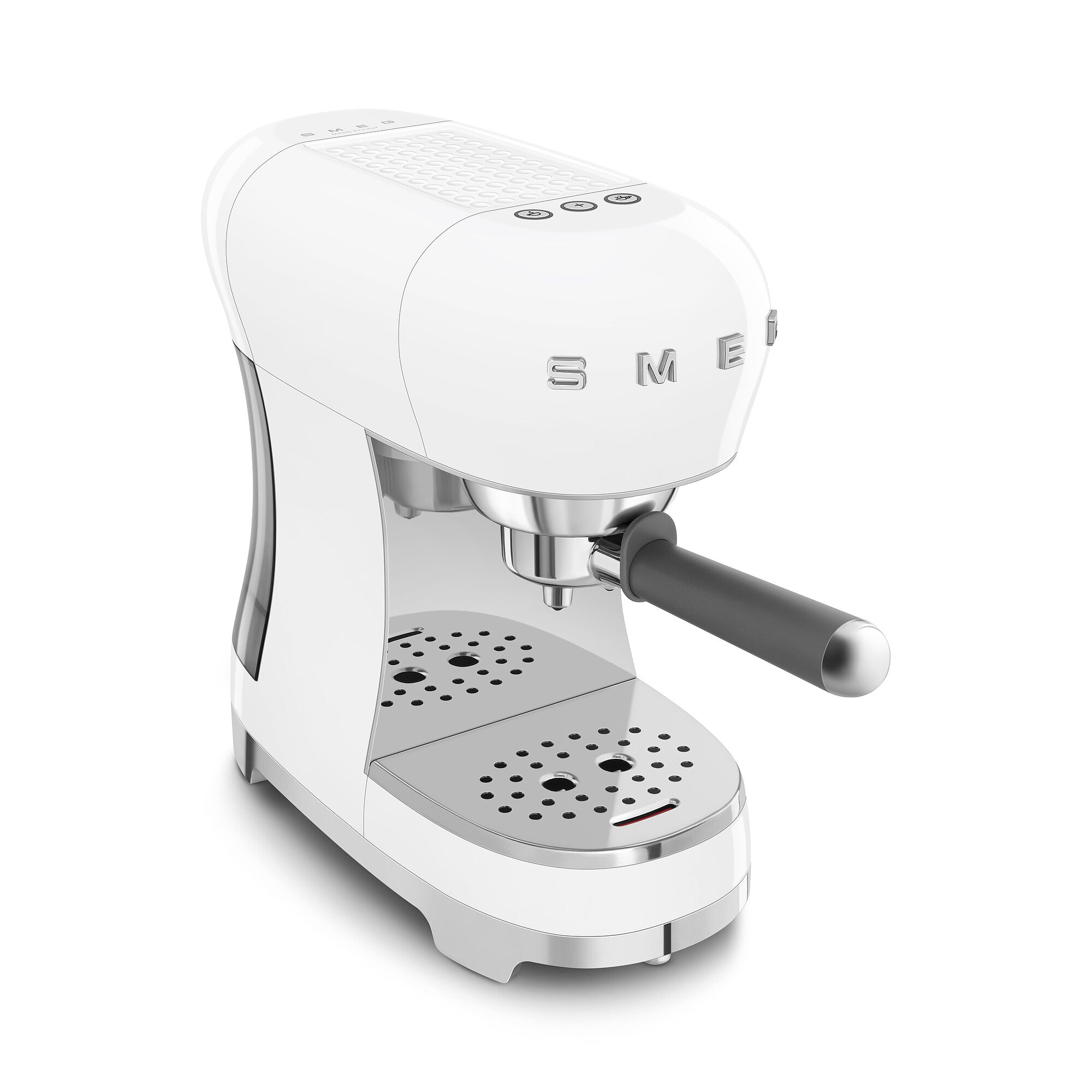 SMEG Retro-Style Manual Espresso Machine - White