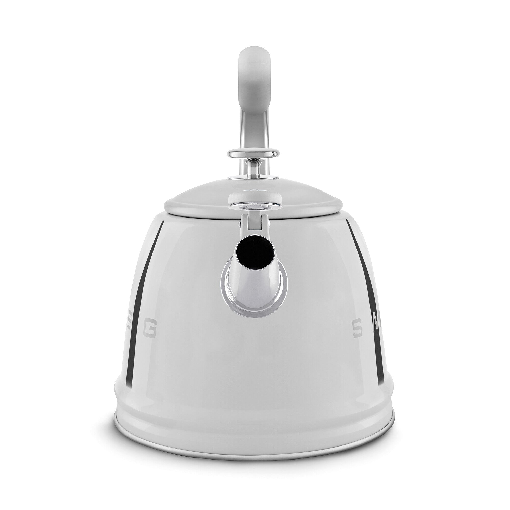 Whistling Kettle (10 Cup) - Retro-Style Stainless Steel