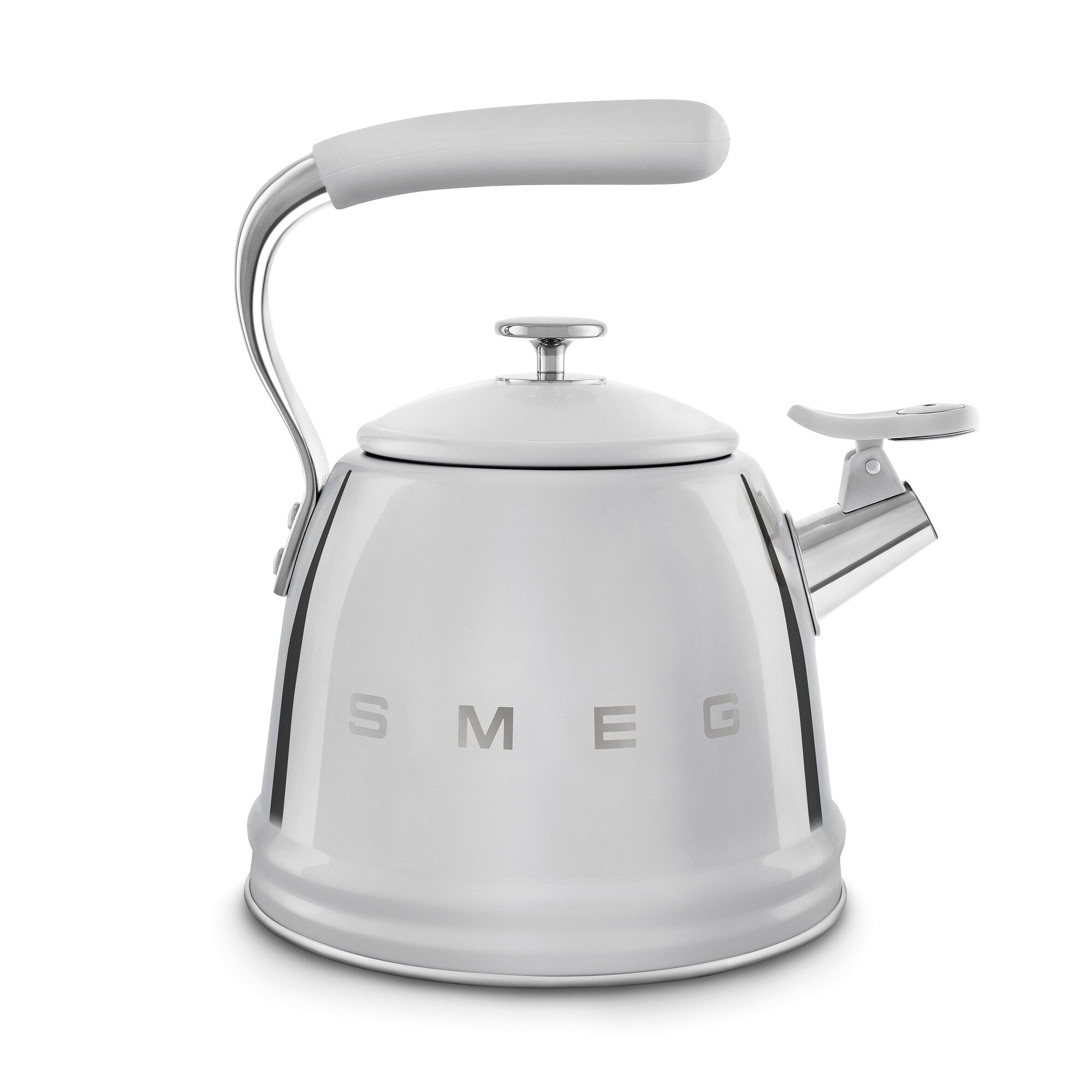 Whistling Kettle (10 Cup) - Retro-Style Stainless Steel
