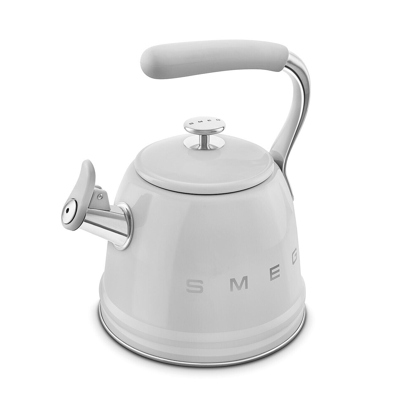 Whistling Kettle (10 Cup) - Retro-Style Stainless Steel