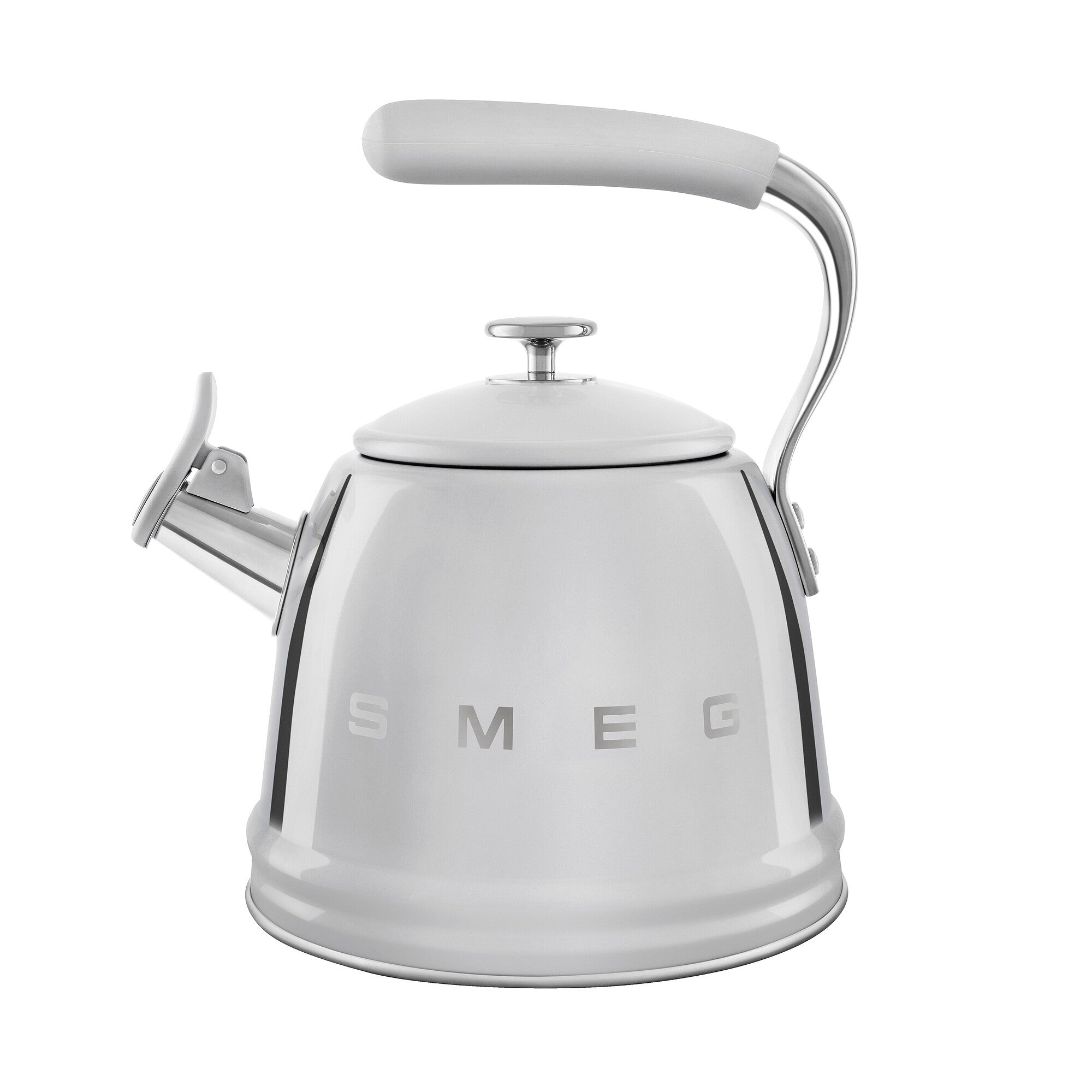 Whistling Kettle (10 Cup) - Retro-Style Stainless Steel