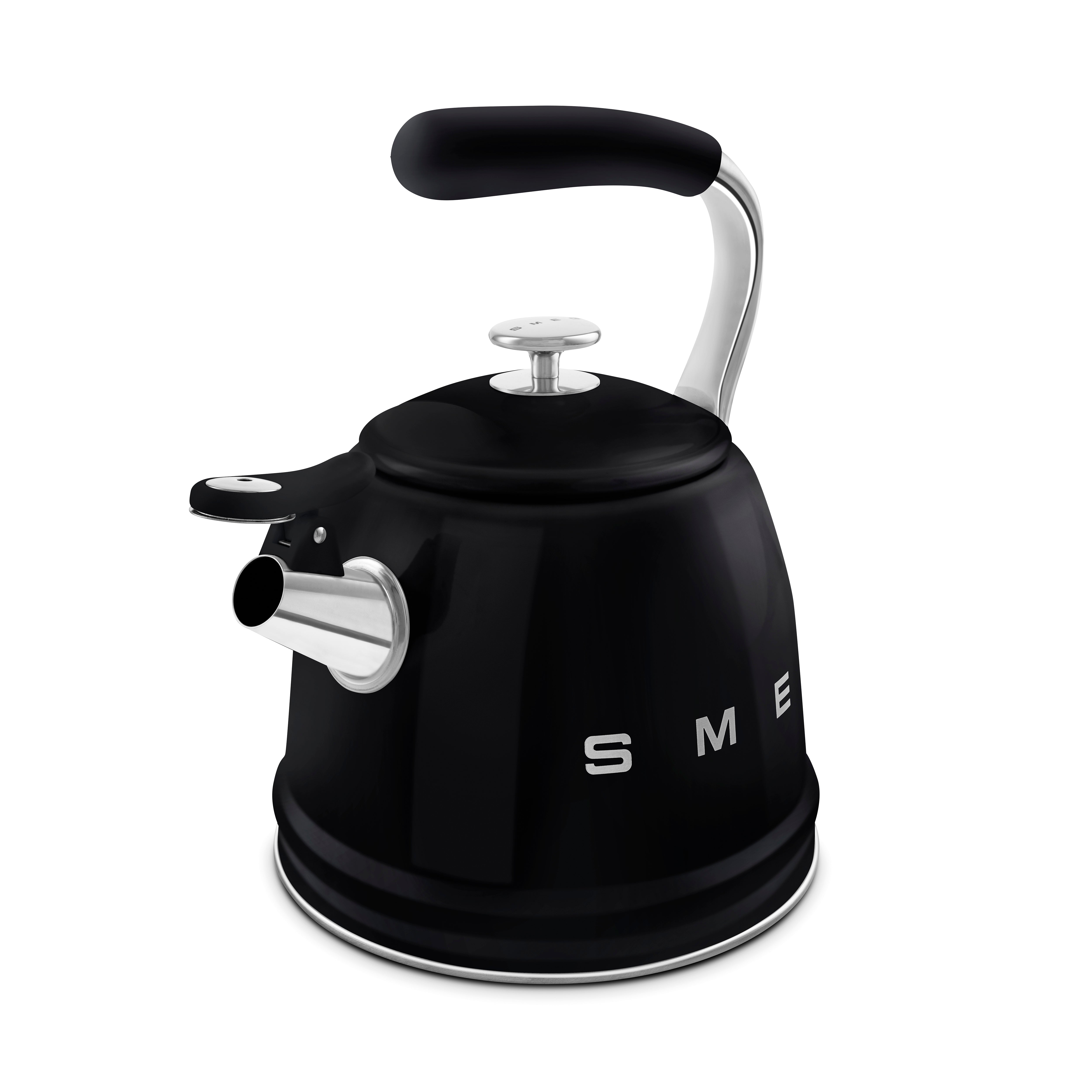 Whistling Kettle (10 Cup) - Retro-Style Black