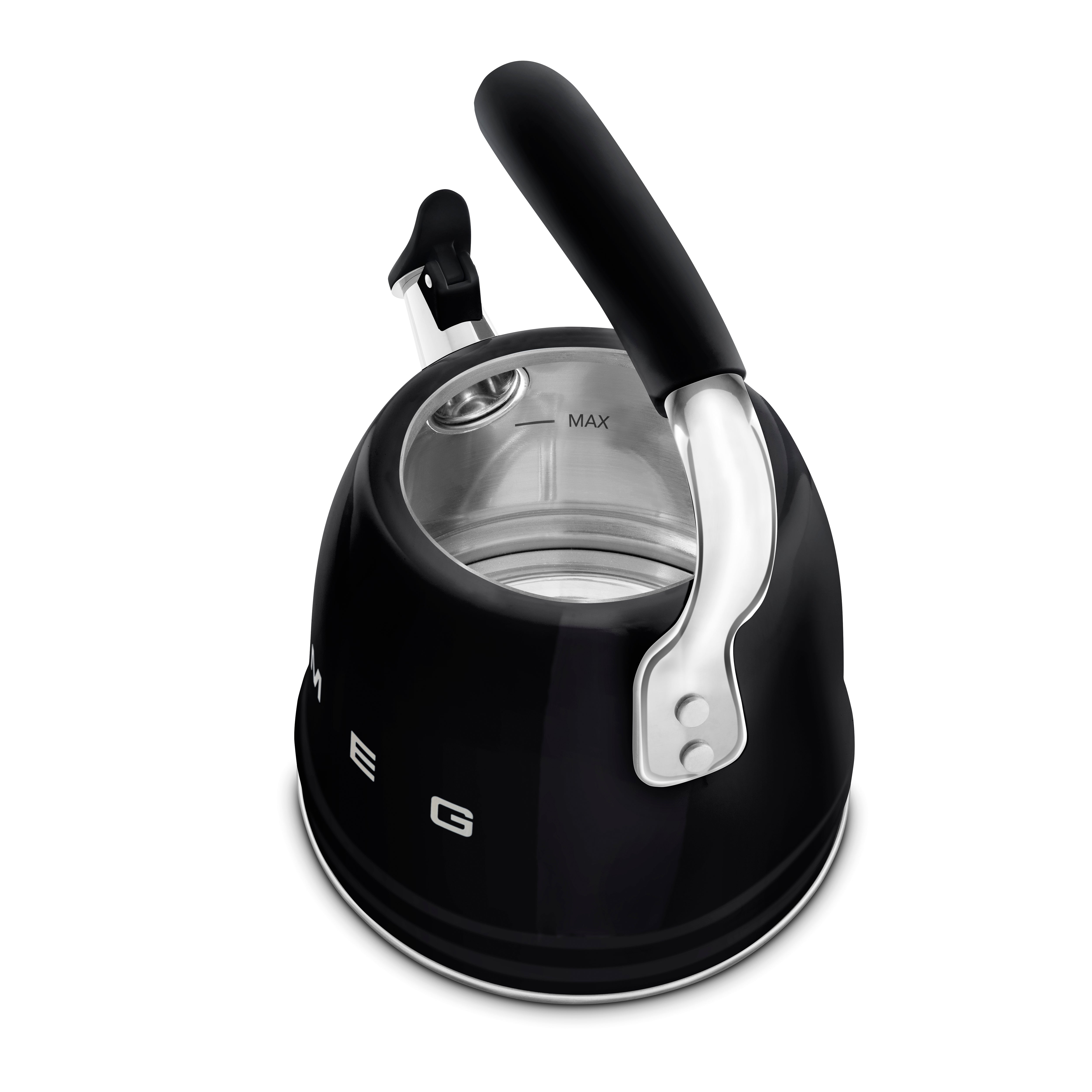 Whistling Kettle (10 Cup) - Retro-Style Black